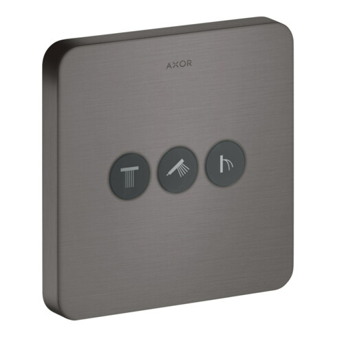 hansgrohe Kit de montage complet ShowerSelect encastré, pour 3 sorties, Softcube, brossé bleu vc