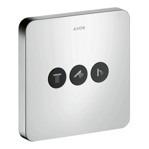 hansgrohe Kit de montage complet ShowerSelect encastré, pour 3 utilisateurs, softcube, chrome