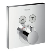 hansgrohe Kit de montage complet ShowerSelect Thermostat encastré, 2 sorties, chrome-1