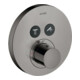hansgrohe Kit de montage complet ShowerSelect UP-THM, 2 sorties, rond, chrome noir poli-1