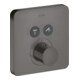 hansgrohe Kit de montage complet ShowerSelect UP-THM, 2 sorties, Softcube, brossé bleu vc-1