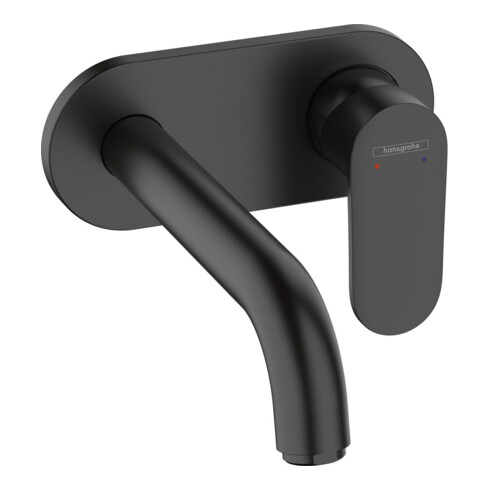 hansgrohe Kit de montage complet Vernis Blend Mitigeur lavabo 207 mm, mat noir
