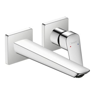 hansgrohe Kit de montage Fine Logis mitigeur lavabo encastré, bec 206 mm, chrome