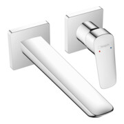 hansgrohe Kit de montage Fine Logis mitigeur lavabo encastré, bec 206 mm, chrome-3