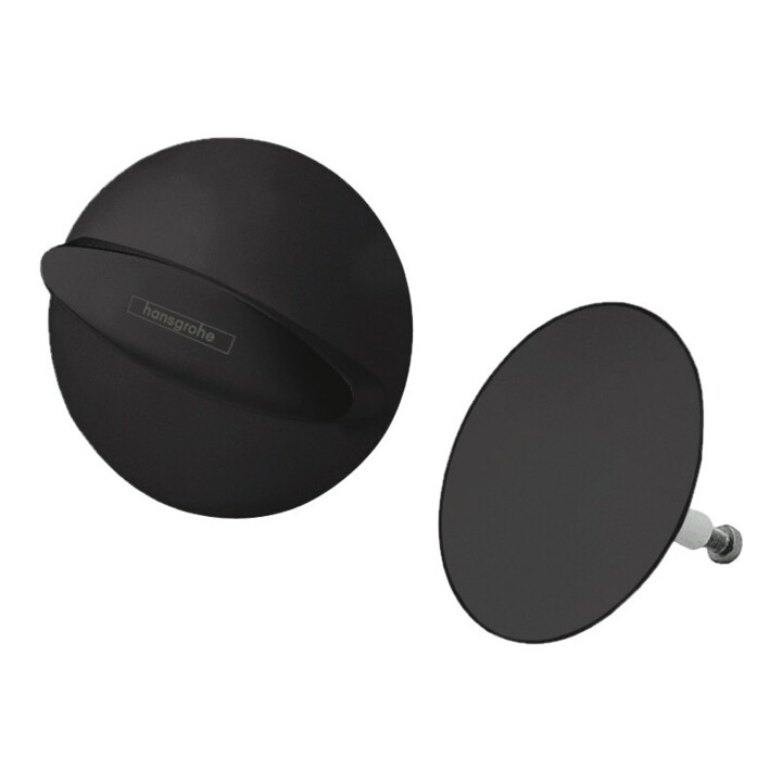 hansgrohe Kit de montage Flexaplus Garniture vidage/débordement, noir mat