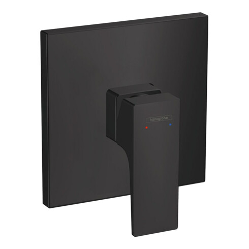 hansgrohe Kit de montage Metropol encastré EHM, avec levier, 1 sortie, noir mat