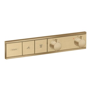 hansgrohe Kit de montage prêt à l'emploi RainSelect UP-THM, 2 utilisateurs, bronze brossé
