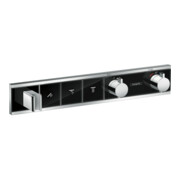hansgrohe Kit de montage prêt à l'emploi RainSelect UP-THM, avec pommeau, 3 consommations, noir/chrome mat-2