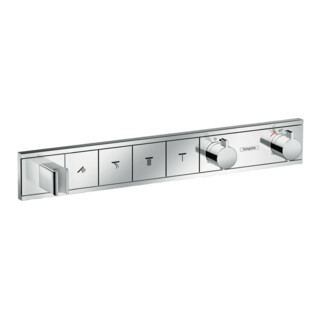 hansgrohe Kit de montage prêt à l'emploi RainSelect UP-THM, avec tête de douche intégrée, 4 jets, chrome