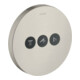 hansgrohe Kit de montage prêt à l'emploi ShowerSelect encastré, 3 sorties, rond, aspect acier inoxydable-1