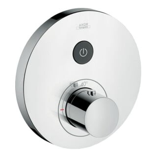 hansgrohe Kit de montage prêt à l'emploi ShowerSelect UP-THM, 1 voie, rond, nickel brossé