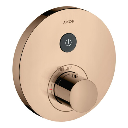 hansgrohe Kit de montage prêt à l’emploi ShowerSelect UP-THM, 1 voie, rond, or rouge poli