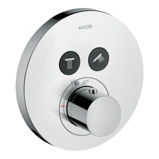 hansgrohe Kit de montage prêt à l’emploi ShowerSelect UP-THM, rond, 2 utilisateurs, chrome