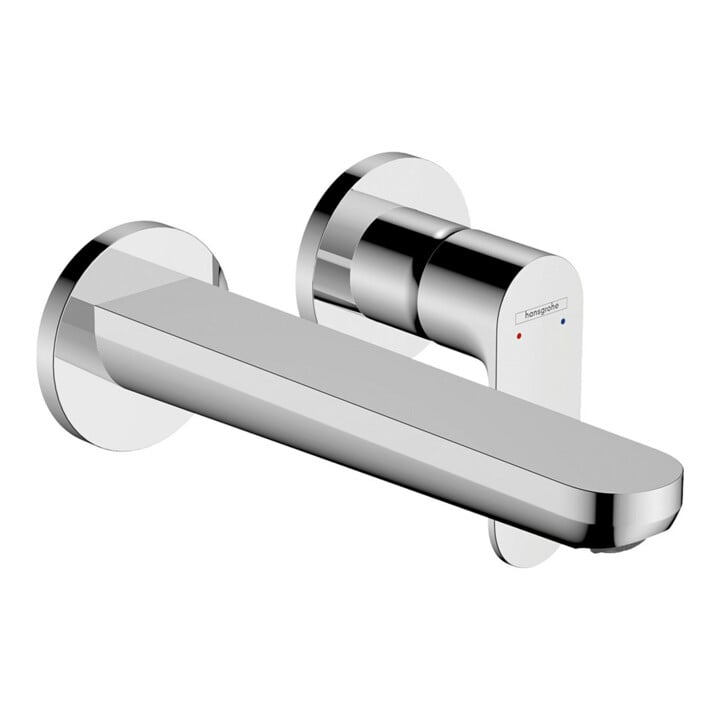 hansgrohe Kit de montage prêt à poser Rebris S UP-EHM, pour montage mural, avec sortie 200 mm, chromé