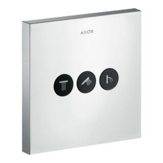 hansgrohe Kit de montage prêt ShowerSelect UP-Vtl, 3 débits, carré, aspect inox