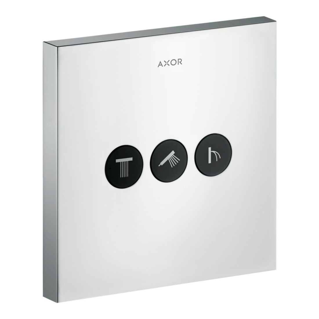 hansgrohe Kit de montage prêt ShowerSelect UP-Vtl, 3 débits, carré, aspect inox