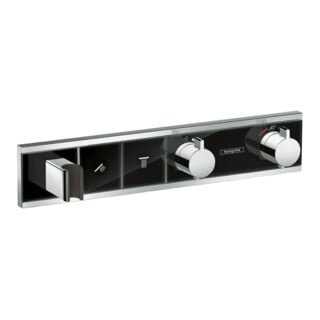 hansgrohe Kit de montage RainSelect UP-THM, avec douchette, 2 consommations, noir/chrome