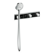 hansgrohe Kit de montage RainSelect UP-THM, avec douchette, 2 consommations, noir/chrome-4