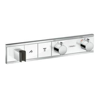 hansgrohe Kit de montage RainSelect UP-THM, avec douchette, 2 utilisations, blanc/argenté
