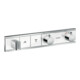 hansgrohe Kit de montage RainSelect UP-THM, avec douchette, 2 utilisations, blanc/argenté