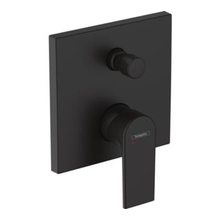 hansgrohe Kit de montage Shape UP Mitigeur baignoire monotrou, noir mat