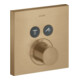 hansgrohe Kit de montage ShowerSelect UP-THM, 2 sorties, carré, bronze brossé-1