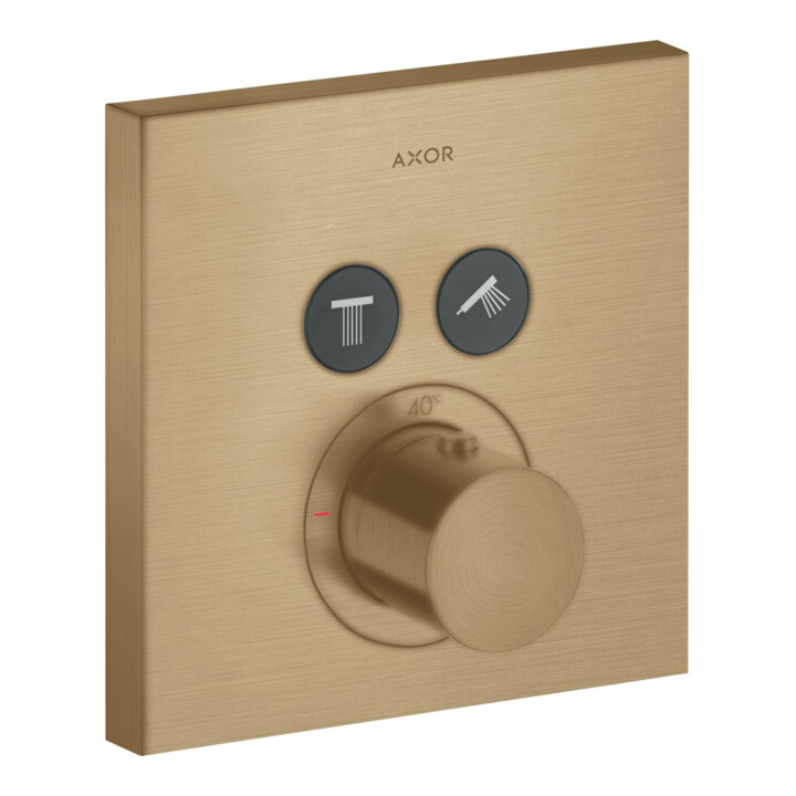 hansgrohe Kit de montage ShowerSelect UP-THM, 2 sorties, carré, bronze brossé