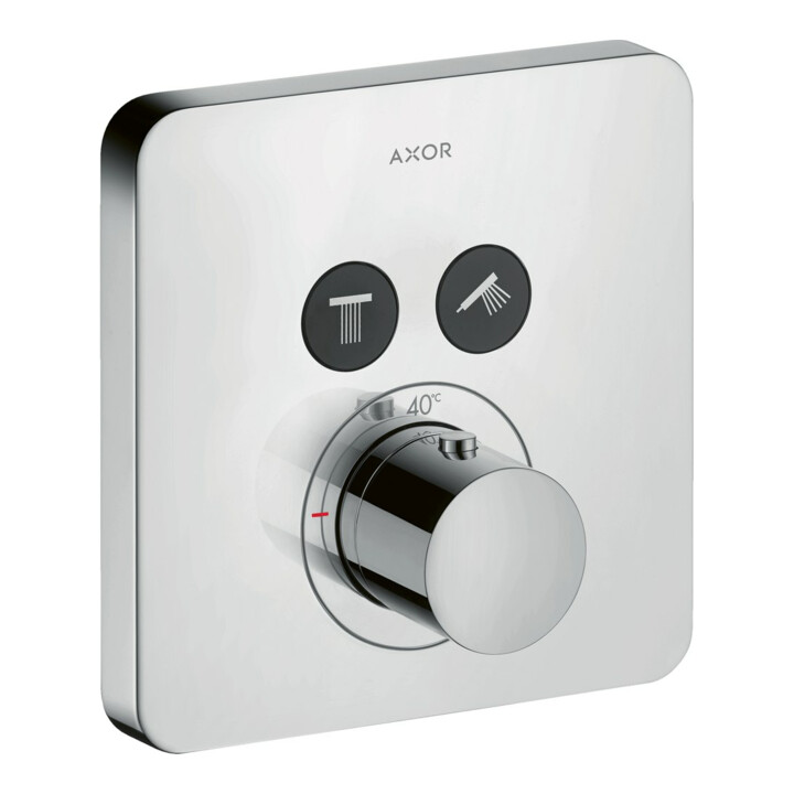 hansgrohe Kit de montage ShowerSelect UP-THM, 2 sorties, Softc, aspect acier inoxydable