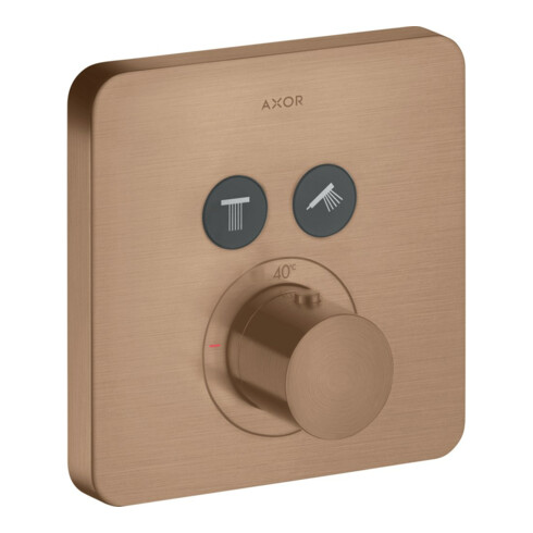 hansgrohe Kit de montage ShowerSelect UP-THM, 2 sorties, Softcube, brossé or rouge