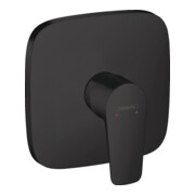 hansgrohe Kit de montage Talis E mitigeur encastré douche, 1 jet, noir mat