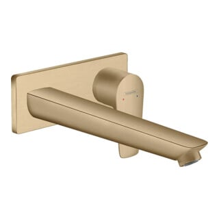 hansgrohe Kit de montage Talis E mitigeur lavabo encastré, bec 225 mm, bronze brossé