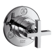 hansgrohe Kit de montage Trio/Quattro encastré avec vanne de dérivation, chrome