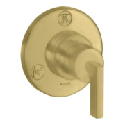 hansgrohe Kit de montage Trio/Quattro encastré + Um-V, avec levier, brossé br