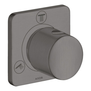 hansgrohe Kit de montage Trio/Quattro encastré, vanne d'arrêt et dérivation, brossé bleu vc