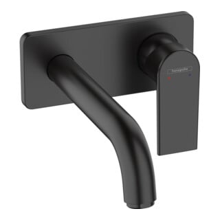 hansgrohe Kit de montage Vernis Shape mitigeur lavabo monotrou, pour Wd, bec 207 mm, mat noir