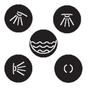 hansgrohe Klebesymbole schwarz