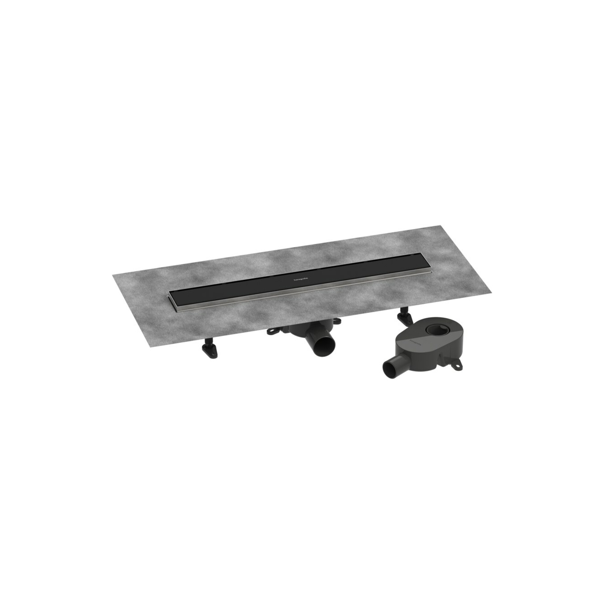 hansgrohe Komplettset DR RainDrain Go 600 rücks.beflies.Stand./flache Instal.MSW