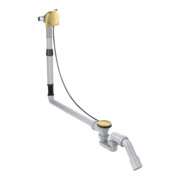 hansgrohe Komplettset Exafill S Wanneneinlauf, Ab-/Überlaufgarnitur, brush. br