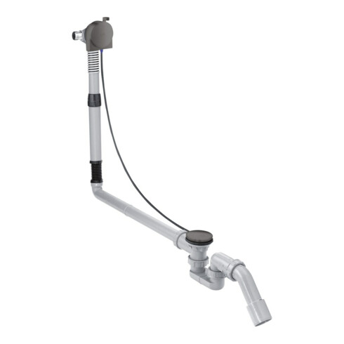 hansgrohe Komplettset Exafill S Wanneneinlauf, Ab- + ÜL-Garn., brush. bla vc