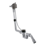 hansgrohe Komplettset Exafill S Wanneneinlauf, Ab- + ÜL-Garn., brush. bla vc