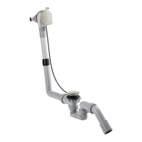 hansgrohe Komplettset Exafill S Wanneneinlauf, Ab- + ÜL-Garn., Edelstahl-Optik
