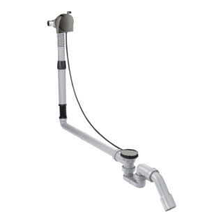 hansgrohe Komplettset Exafill S Wanneneinlauf, Ab- + ÜL-Garn., pol. bla vc