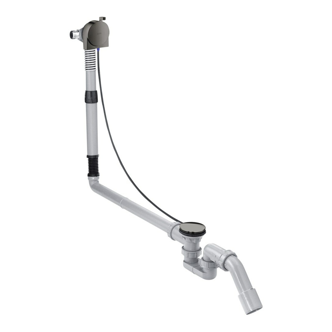 hansgrohe Komplettset Exafill S Wanneneinlauf, Ab- + ÜL-Garn., pol. bla vc
