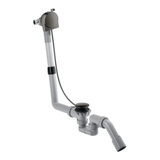 hansgrohe Komplettset Exafill S Wanneneinlauf, Ab- + ÜL-Garn., pol. bla vc