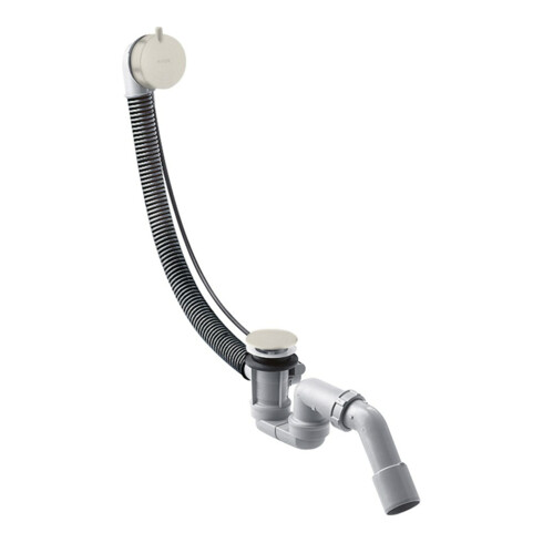 hansgrohe Komplettset Flexaplus S Ab- u. Überlaufgarnitur, Edelstahl-Optik
