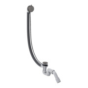 hansgrohe Komplettset Flexaplus S Ab-/Überlaufgarnitur, brush. bla chrome