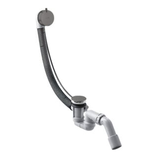 hansgrohe Komplettset Flexaplus S Ab-/Überlaufgarnitur, brush. bla chrome