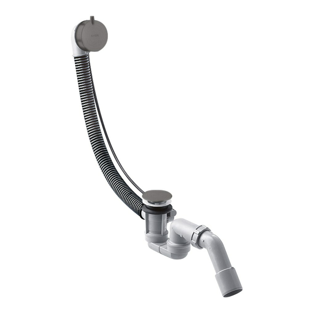 hansgrohe Komplettset Flexaplus S Ab-/Überlaufgarnitur, brush. bla chrome