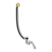 hansgrohe Komplettset Flexaplus S Ab-/Überlaufgarnitur, brushed brass