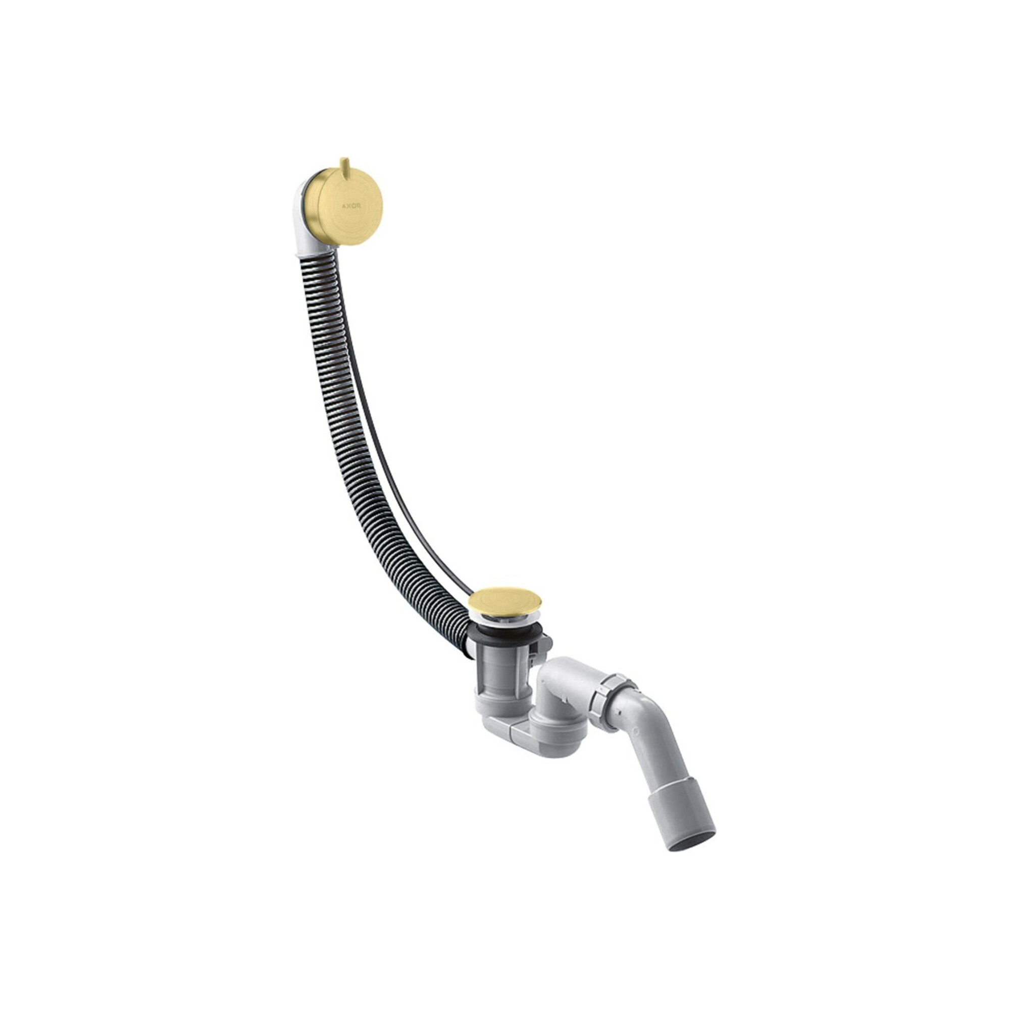 hansgrohe Komplettset Flexaplus S Ab-/Überlaufgarnitur, brushed brass